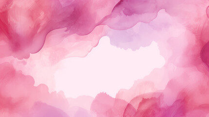 Obraz premium Abstract pink watercolor background.Hand painted watercolor. AI