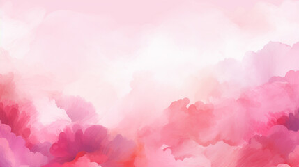 Abstract pink watercolor background.Hand painted watercolor. AI