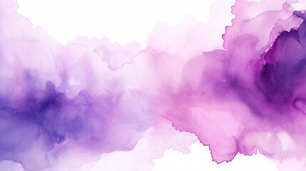 Abstract purple watercolor background.Hand painted watercolor. AI - obrazy, fototapety, plakaty