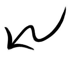 Obraz premium Arrow. Arrow Doodle. Arrow Scribble. Transparent background.