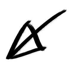 Arrow. Arrow Doodle. Arrow Scribble. Transparent background.