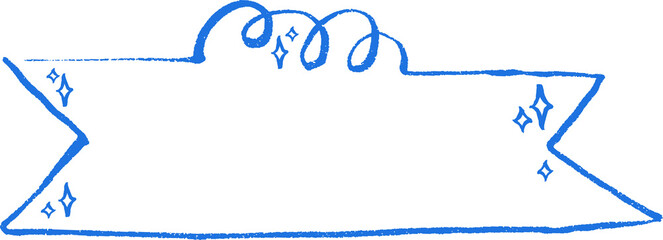 Cute flag ribbon overlay with twinkling stars 1. Great for planners, stickers, social media posts, posters and setting goals.