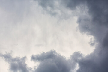 Cloudscape image before the heavy rain or thunder.