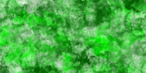 Fototapeta premium Abstract green background with space smoke, light green watercolor background. Closeup of rough green textured wall or cloudy grunge texture, green watercolor delicate paper texture.