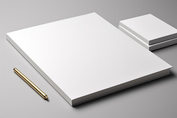 Blank Stationery Set Mockup created with Generative AI