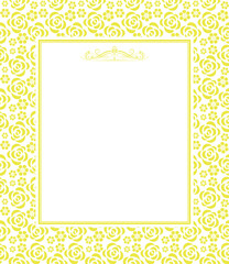 Abstract floral pattern. Vector seamless background. Perfect for invitations or announcements.