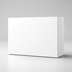 Blank box isolated white background, software box realistic Clear White Blank Cardboard Package Box For Branding
