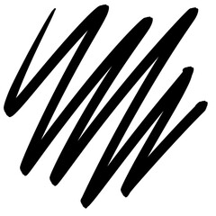 Scribble, doodle transparent background.