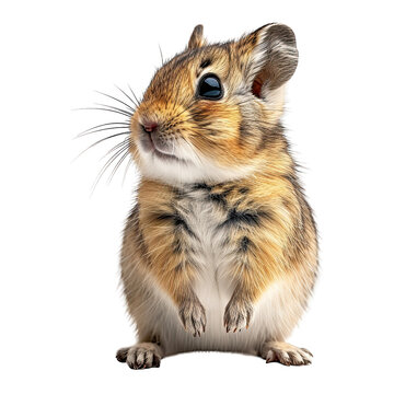 Pika isolated white background