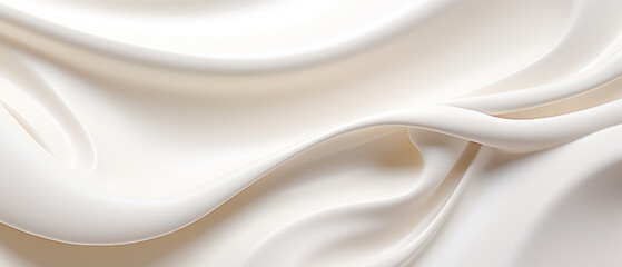 Obraz premium Creamy waves. AI generated.