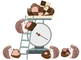 ハリネズミのバレンタイン © 桜 みずき