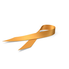 A realistic 3D ribbon PNG in white to raise awareness about cancer and promote its prevention, detection and treatment, an iconic ribbon of World Cancer Day and a symbol of breast cancer awareness