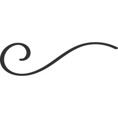 Calligraphy Swirl Element