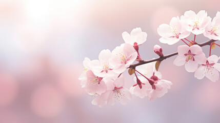 Cherry blossoms in spring. AI generated.