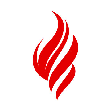 Fire Vector Logo Design Template