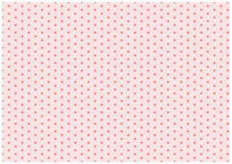 麻の葉　文様　模様　和風　伝統　赤　レッド　背景