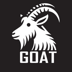 head goat front view drawing art logo design inspiration