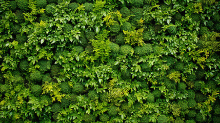 green ivy on wall - obrazy, fototapety, plakaty