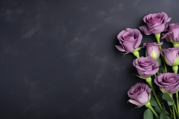 Lisianthus flowers on a dark background Funeral floral arrangements