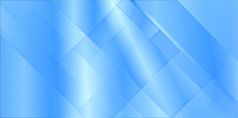 Fototapeta premium stripes lines with blue light geometric shapes and squares, Digital shiny geometric fractal pattern, geometric wall metal texture tech diagonal and triangle business background. 
