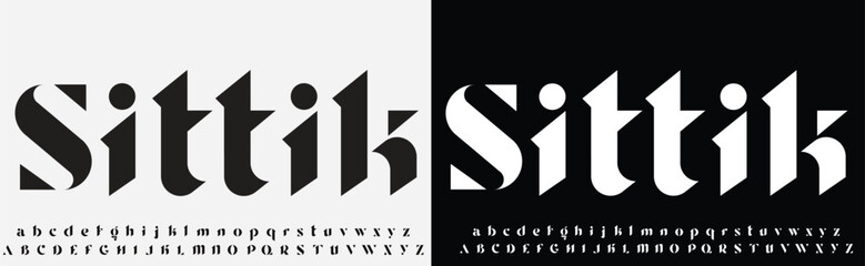 Modern Bold Font. Regular Italic Typography urban style alphabet fonts for fashion, sport, technology, digital, movie, logo design, vector illustration