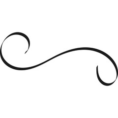 Calligraphy Swirl Element