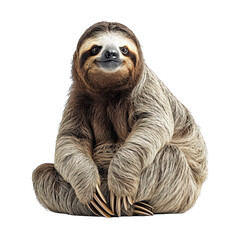 Fototapeta premium Sloth isolated white background