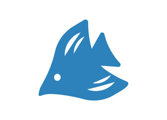 青い鳥の北欧風イラスト