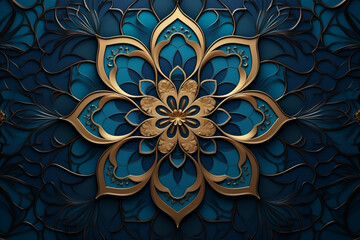 islamic art craft pattern background with ornament - obrazy, fototapety, plakaty
