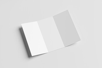 A4 TRIFOLD BROCHURE BLANK MOCKUP