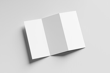 A4 TRIFOLD BROCHURE BLANK MOCKUP