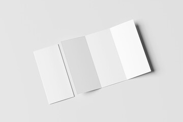 A4 TRIFOLD BROCHURE BLANK MOCKUP
