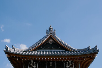 Fototapeta na wymiar Detail of a Temple in Kyoto, Japan