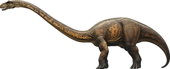 Brachiosaurus on transparent background. PNG