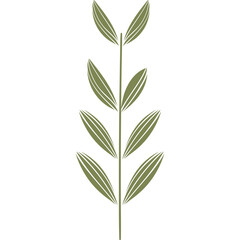 Aesthetic Minimalist Leaf 