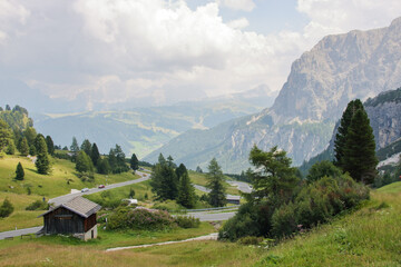 Dolomite's landscape in Alta Badia
