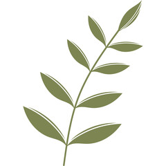 Aesthetic Minimalist Leaf 
