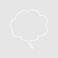 Abstract bubble chat vector element