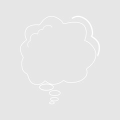 Abstract bubble chat vector element