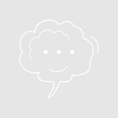 Abstract bubble chat vector element