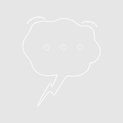Abstract bubble chat vector element