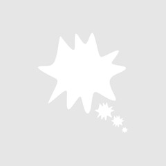 Abstract bubble chat vector element