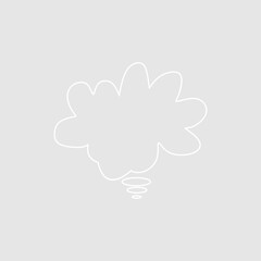 Abstract bubble chat vector element