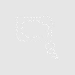 Abstract bubble chat vector element