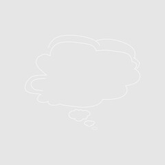 Abstract bubble chat vector element