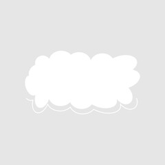 Abstract bubble chat vector element