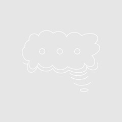 Abstract bubble chat vector element