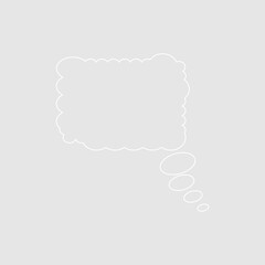 Abstract bubble chat vector element
