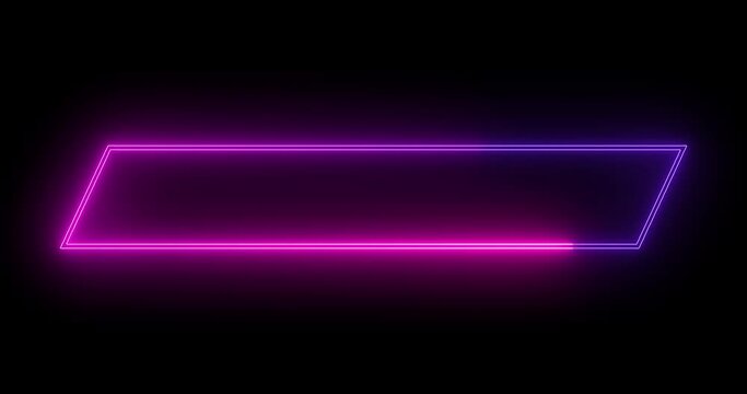 4K cool designed neon lower third. Animated cool neon color lower third for a title, TV news, information call box bars, and news channels. Easy to use in any video. 
