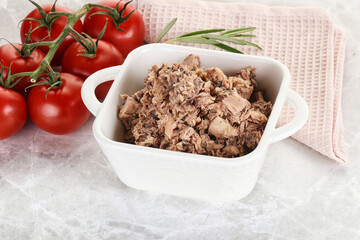 Canned tuna fish for salad